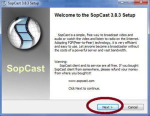 Cài đặt sopcast